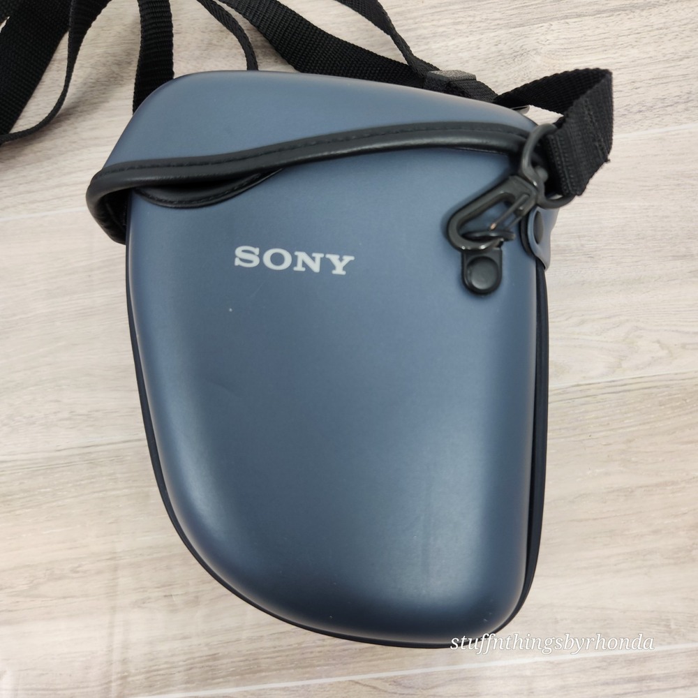 Sony LCM-F505 Semi-Soft Camera Carrying Case W/ Lanyard ~ Navy Blue ~ No Camera - Picture 4 of 6